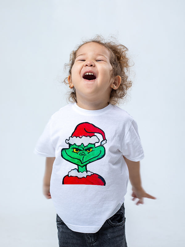 GRINCH UNISEX WHITE COTTON T-SHIRT - Benditaa