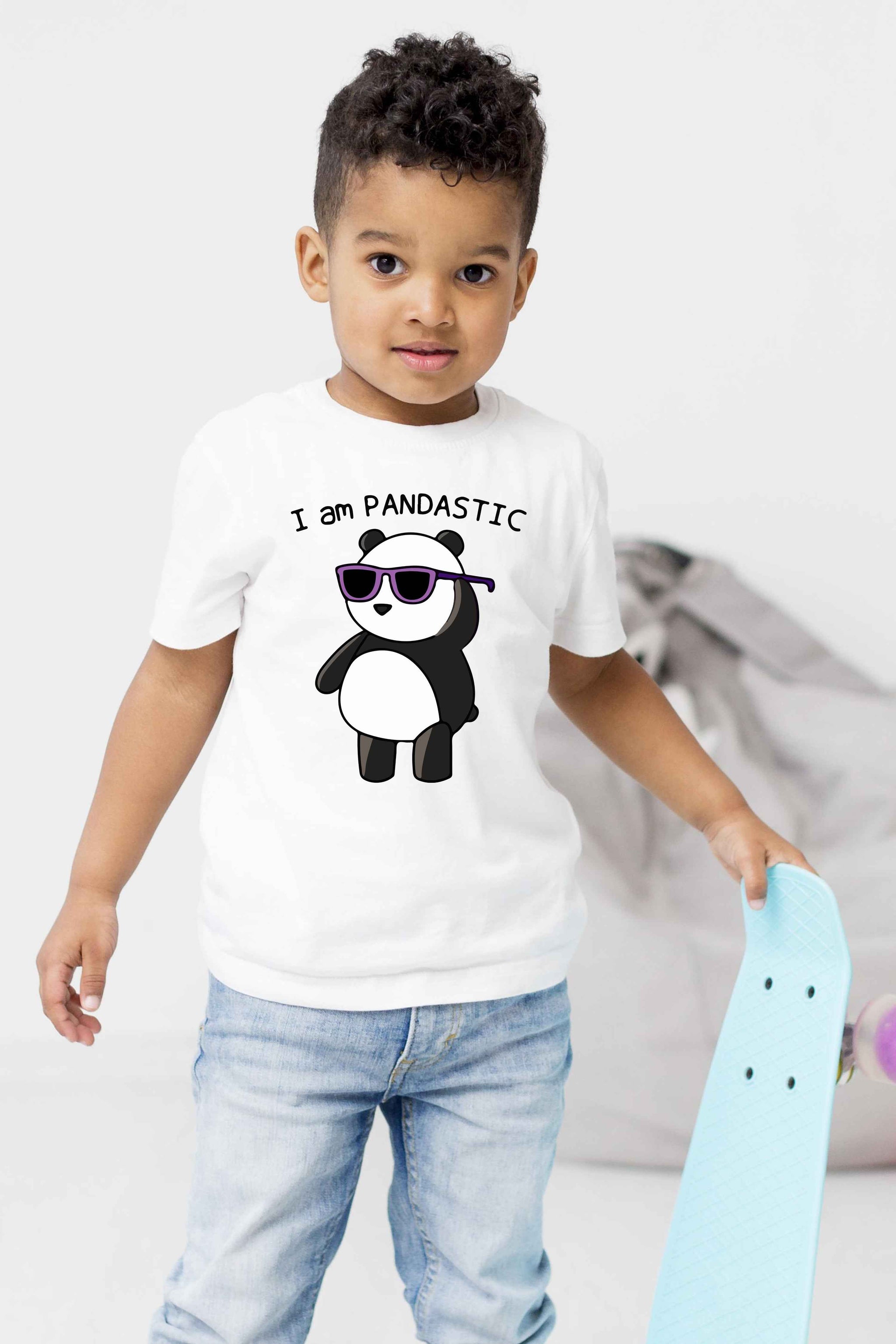 PANDASTIC UNISEX WHITE COTTON T-SHIRT