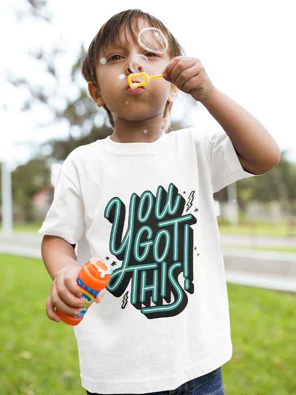 YOU GOT THIS BOYS WHITE COTTON T-SHIRT