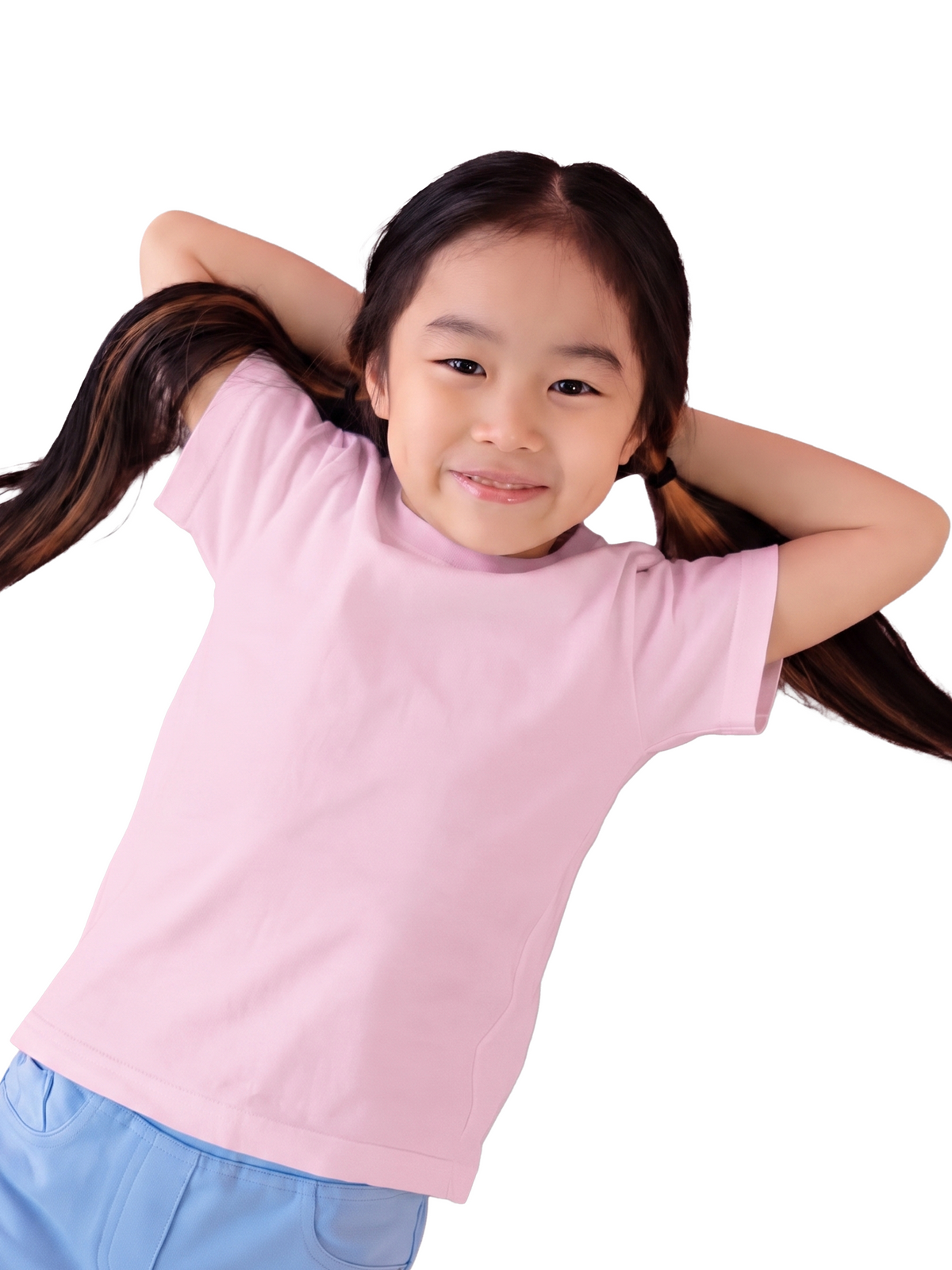 UNISEX KIDS PINK COTTON T-SHIRT