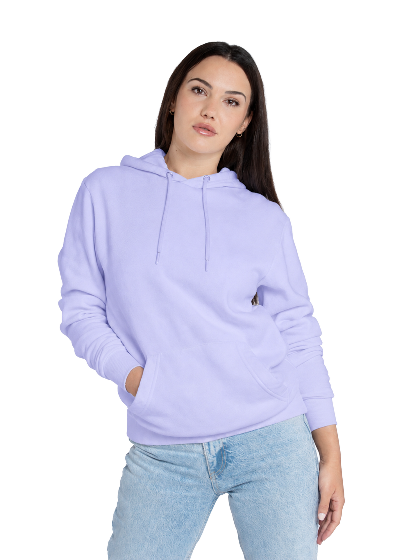 WOMEN'S LAVENDER COTTON HOODIE