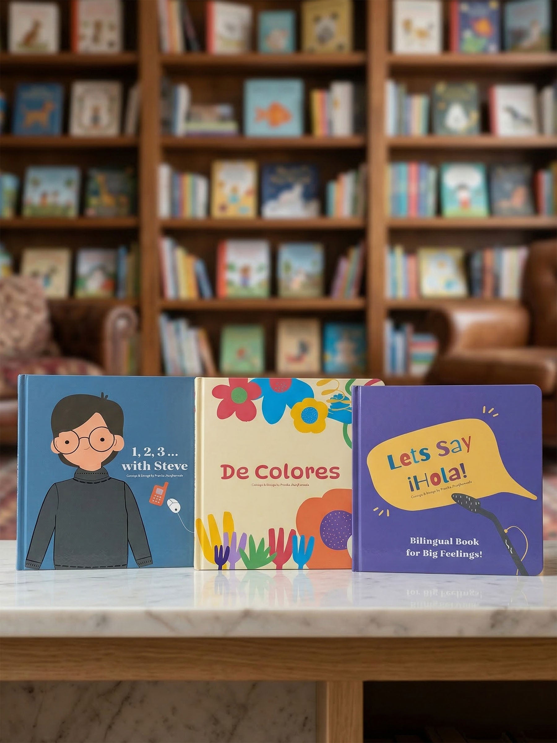 THREE BOOK BUNDLE | DE COLORES | 1,2,3 WITH STEVE | LET'S SAY HOLA!