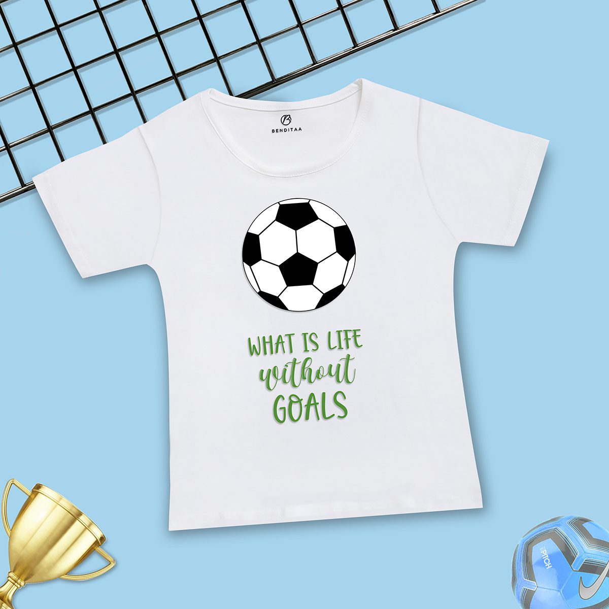 Goals Boys Cotton T-shirt